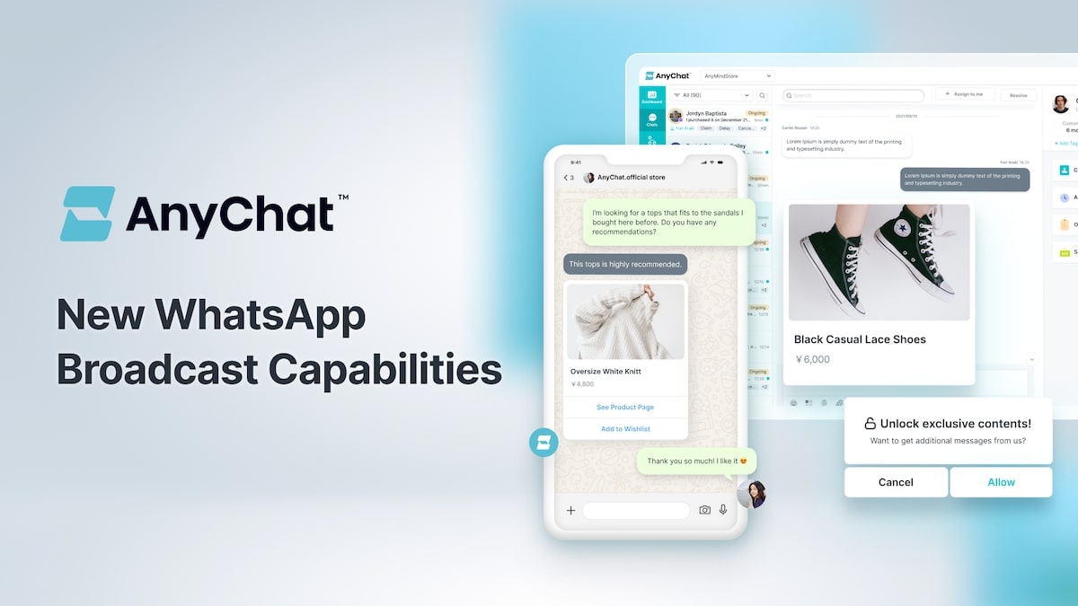 AnyMind Group adds WhatsApp Broadcast capabilities to AnyChat