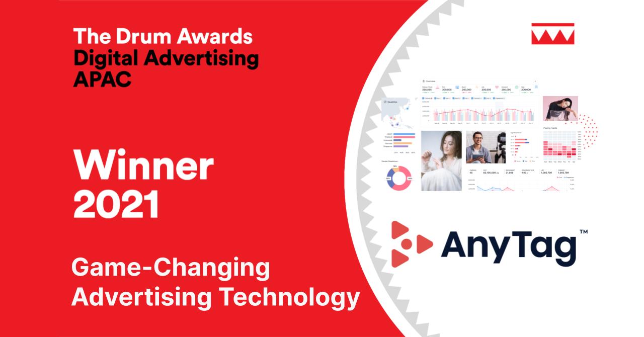 AnyMind Group’s influencer marketing platform AnyTag awarded Game-Changing Advertising Technology by The Drum