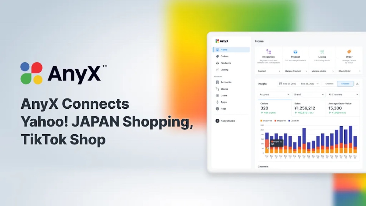 AnyMind Group tích hợp TikTok Shop và các nền tảng mua sắm thuộc Yahoo! Japan vào AnyX
