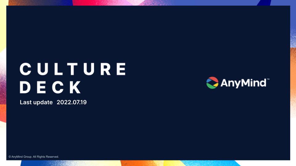 AnyMind Group Culture Deck