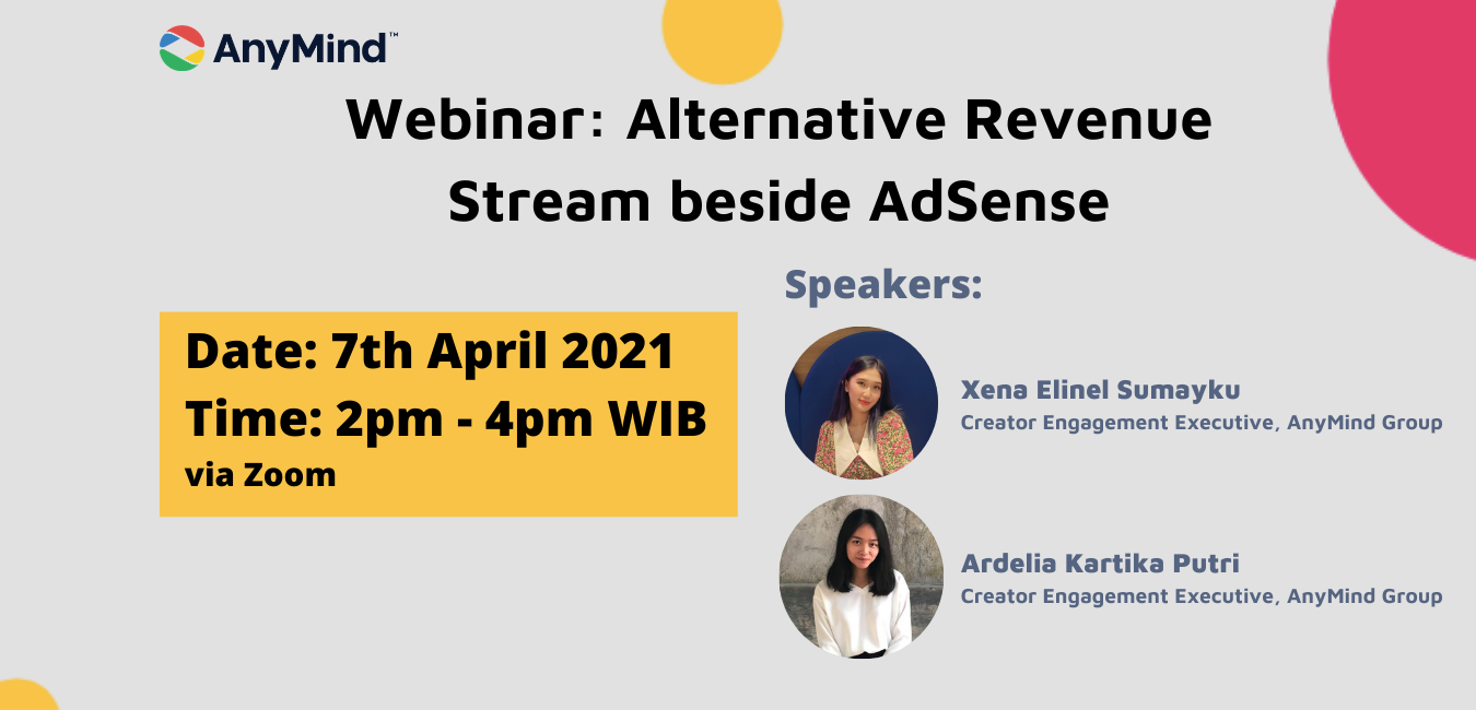 Webinar: Alternative Revenue Stream beside AdSense